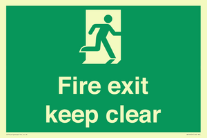SB14454: Fire exit keep clear