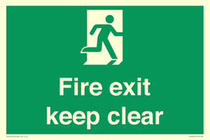 SB14454: Fire exit keep clear