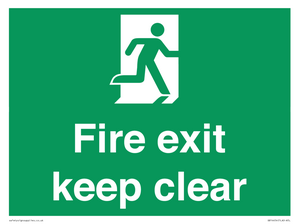 SB14454: Fire exit keep clear