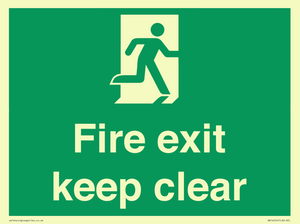 SB14454: Fire exit keep clear