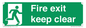 SB14454: Fire exit keep clear