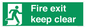 SB14454: Fire exit keep clear