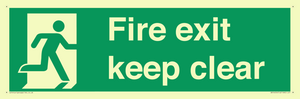 SB14454: Fire exit keep clear