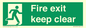 SB14454: Fire exit keep clear