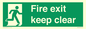 SB14454: Fire exit keep clear