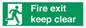 SB14454: Fire exit keep clear