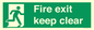 SB14454: Fire exit keep clear