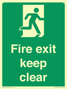 SB14454: Fire exit keep clear