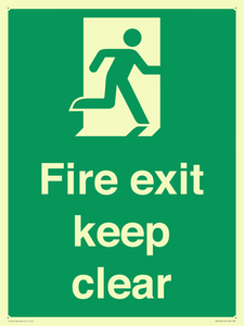 SB14454: Fire exit keep clear