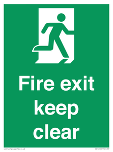 SB14454: Fire exit keep clear