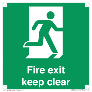 SB14454: Fire exit keep clear