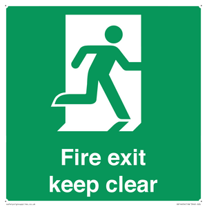 SB14454: Fire exit keep clear