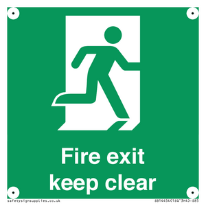 SB14454: Fire exit keep clear