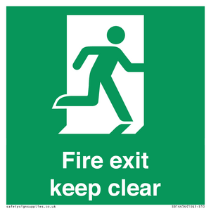 SB14454: Fire exit keep clear