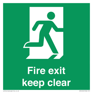 SB14454: Fire exit keep clear