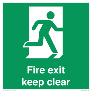 SB14454: Fire exit keep clear