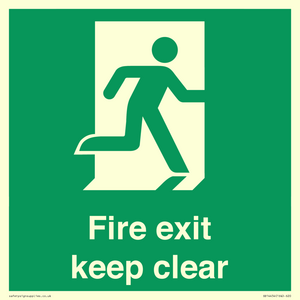 SB14454: Fire exit keep clear