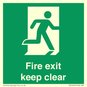 SB14454: Fire exit keep clear
