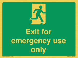 SB415: emergency exit only