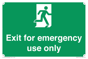 SB415: emergency exit only