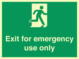 SB415: emergency exit only