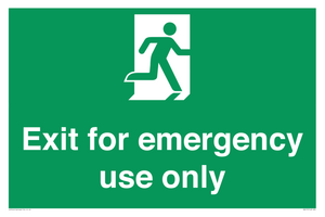 SB415: emergency exit only