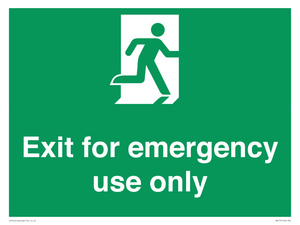 SB415: emergency exit only