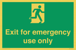 SB415: emergency exit only