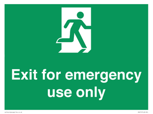 SB415: emergency exit only
