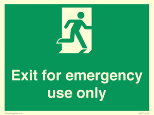 SB415: emergency exit only
