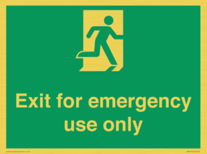 SB415: emergency exit only