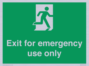 SB415: emergency exit only