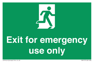 SB415: emergency exit only