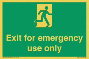 SB415: emergency exit only
