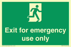SB415: emergency exit only