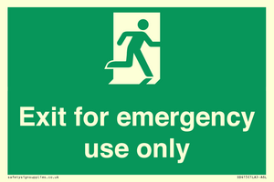 SB415: emergency exit only