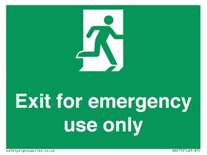 SB415: emergency exit only