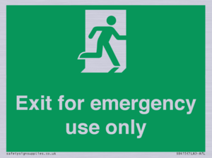 SB415: emergency exit only