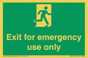 SB415: emergency exit only