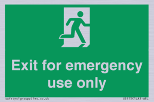 SB415: emergency exit only