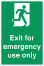 SB415: emergency exit only
