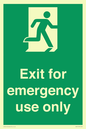 SB415: emergency exit only