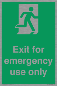 SB415: emergency exit only