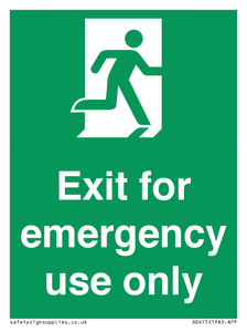 SB415: emergency exit only