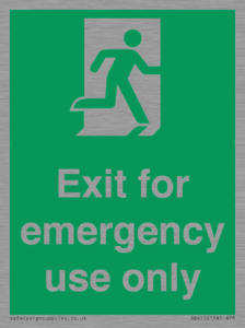 SB415: emergency exit only