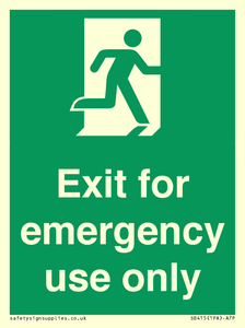 SB415: emergency exit only