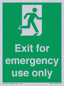 SB415: emergency exit only