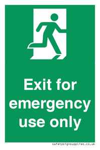 SB415: emergency exit only