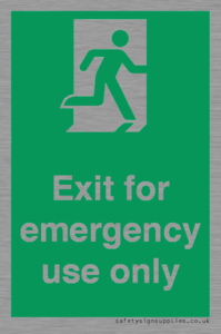 SB415: emergency exit only