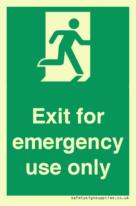SB415: emergency exit only